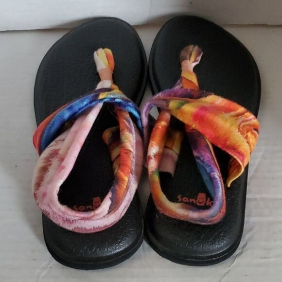 Sanuk Sandals Shoes Yoga Mat Sling 2 Fabric Tie Dye Women's WOMAN'S Size 6 - Picture 6 of 16